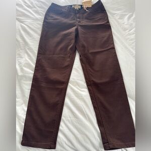 Democracy “Ab Technology” Ankle Length Chocolate Trousers Size 10 NWT